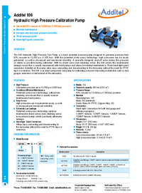 Thumbnail of document Data Sheet - 936 Hydraulic Pressure Calibration Pump